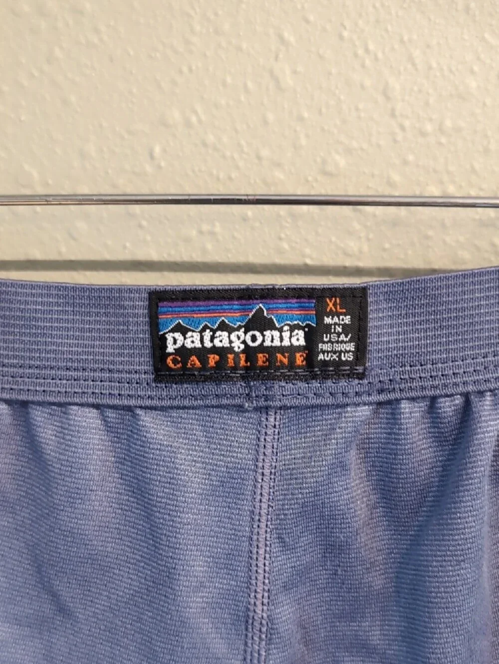 Vintage Patagonia Capilene Men's Underlayer in Dusty Blue Made In USA